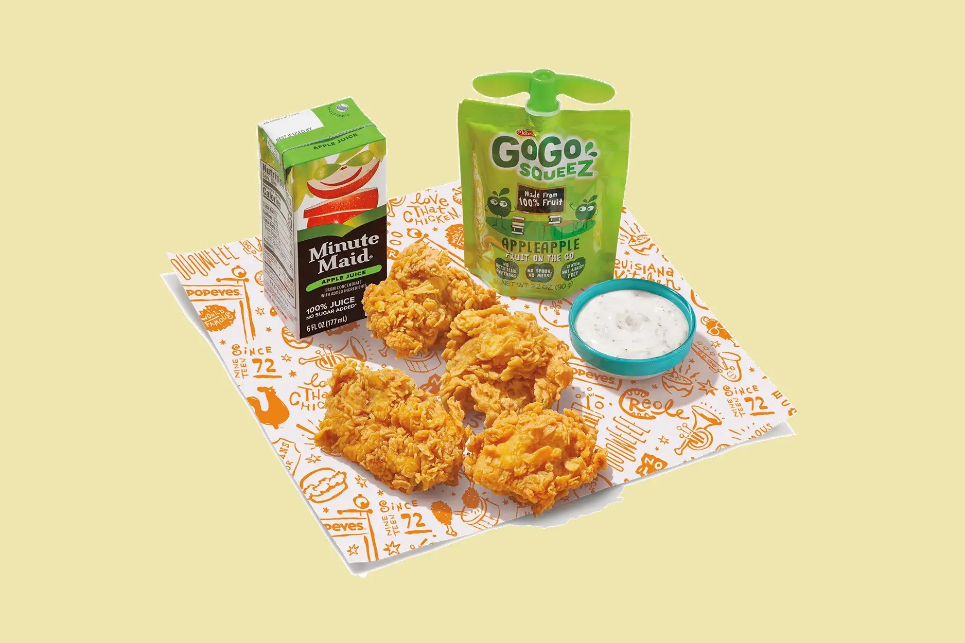 Full Popeyes Kid Meal Menu with Prices