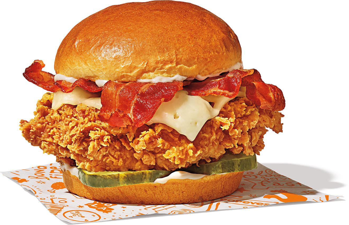 Spicy Bacon and Cheese Chicken Sandwich Popeyes: Nutritional Facts